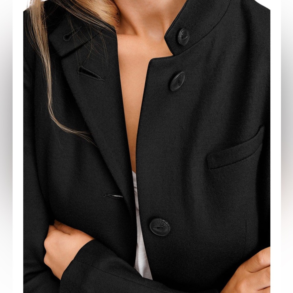 Like New Rag & Bone Slade Wool Blazer Jacket Black sz 2 XS - Picture 2 of 7